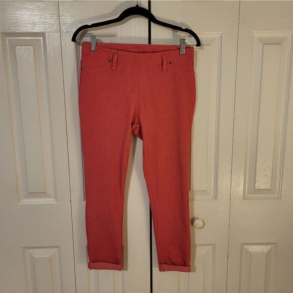 NWOT Time and Tru pink cuffed leggings - Picture 1 of 5